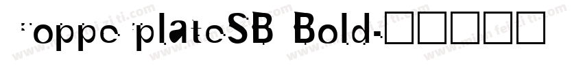CopperplateSB Bold字体转换